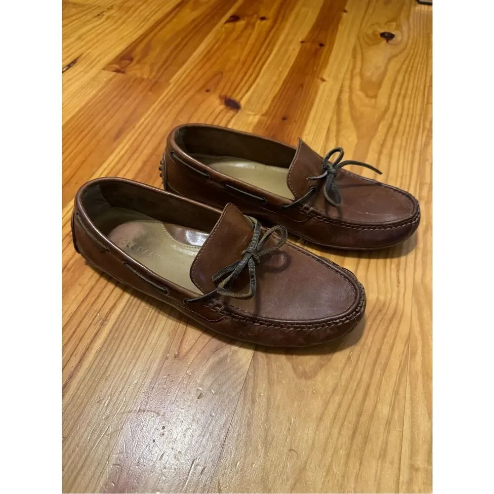 Cole Haan Grant Canoe Driver Moccasins Leather Shoes C12125 Men's Size 9.5 M